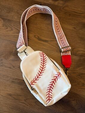 Baseball Theme Crossbody Bag